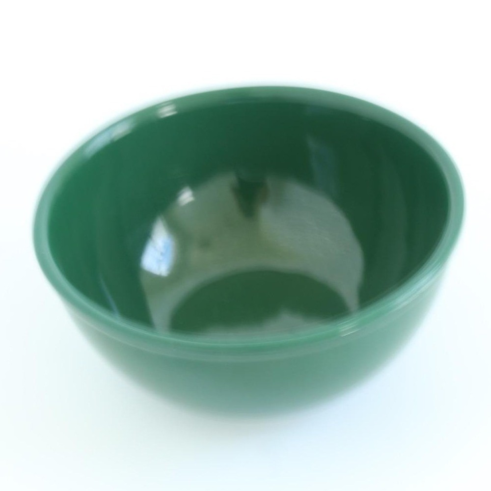 Gaetano Pottery Vintage Mixing Bowl Ceramic Forest Green USA 7.5 Inch